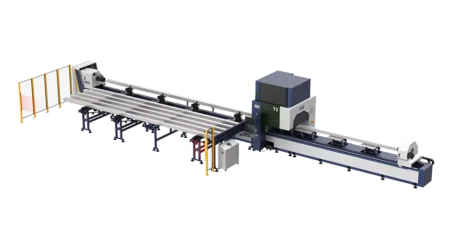 HSG T2 Series - Mesin Laser Cutting Pipa Metal Three-Chuck