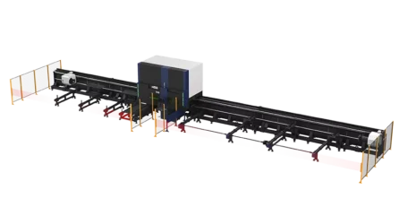 HSG TX5R Series - Mesin Laser Cutting Pipa Metal Heavy Duty Bed Gantung